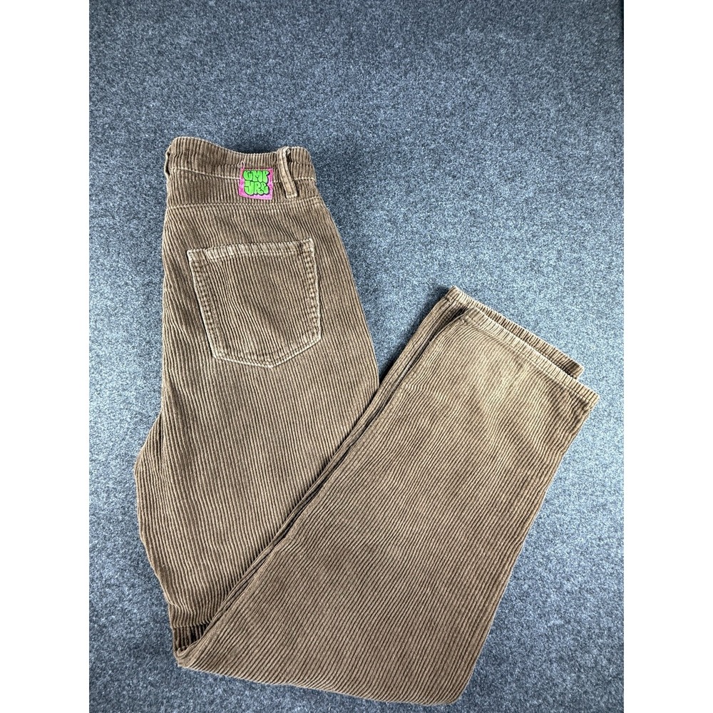 Empyre Tori Wide Leg Brown Corduroy Skate Pants Size 2 Y2K Grunge‎ Streetwear
